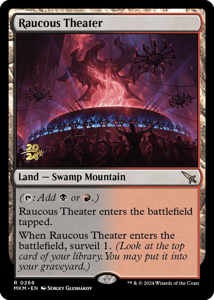 Raucous Theater 266 card from Prerelease Cards