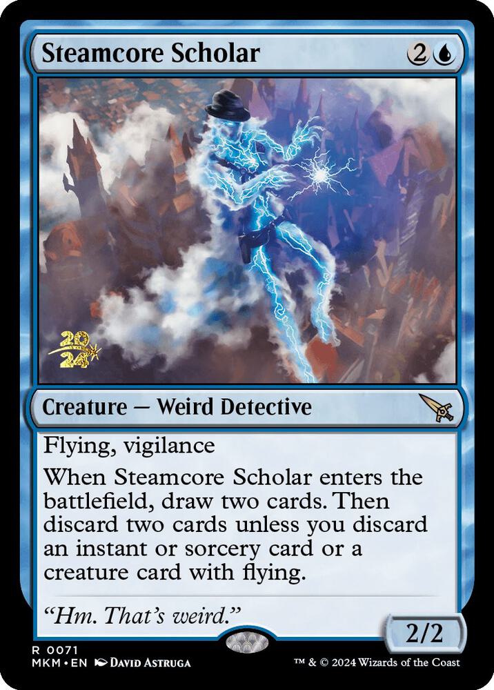 Steamcore Scholar 71 card from Prerelease Cards