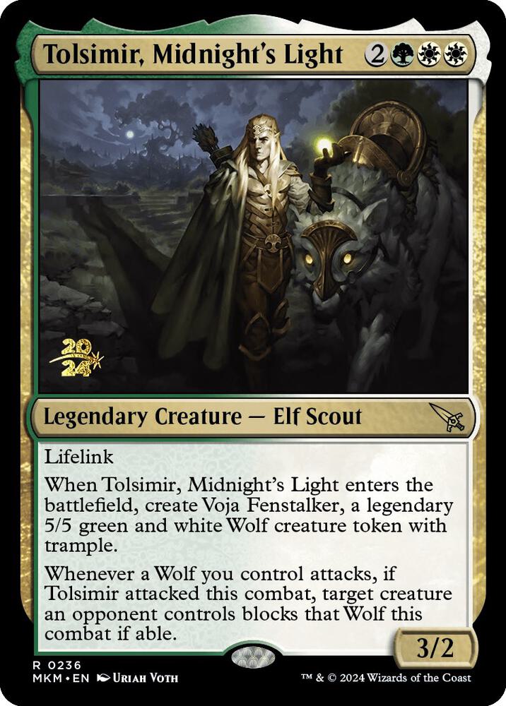 Tolsimir, Midnight's Light 236 card from Prerelease Cards