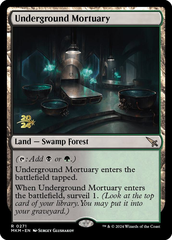 Underground Mortuary 271 card from Prerelease Cards