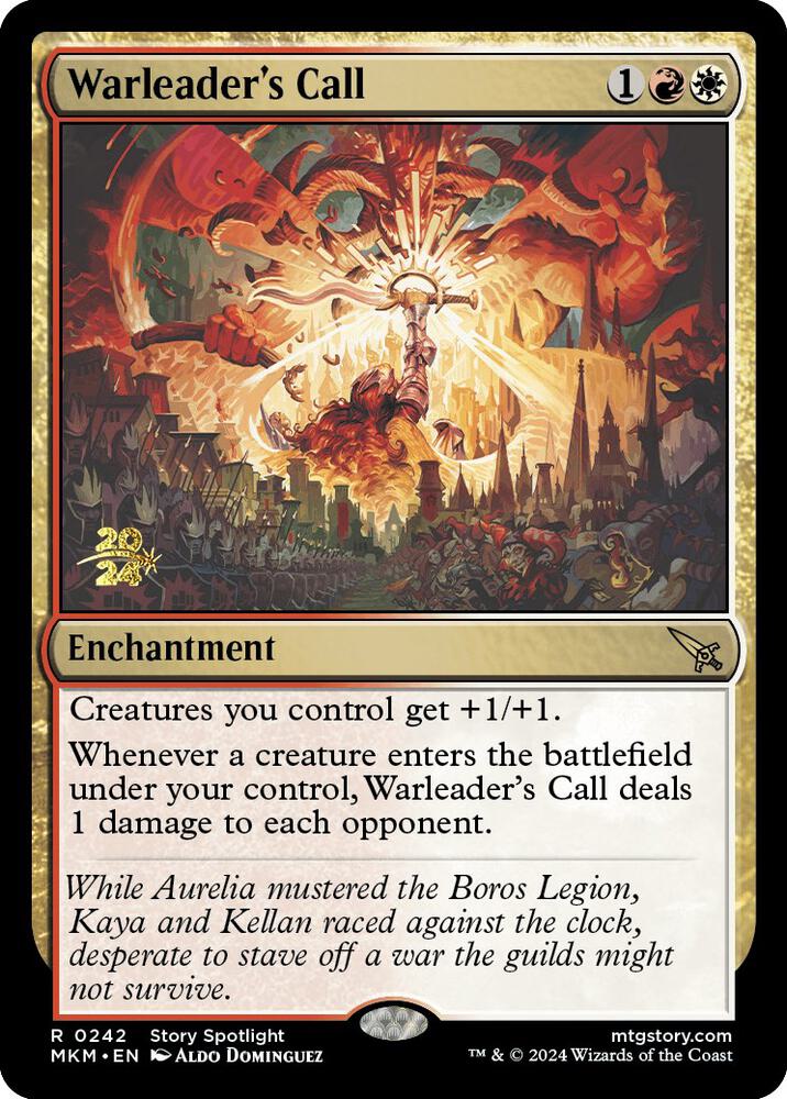 Warleader's Call 242 card from Prerelease Cards