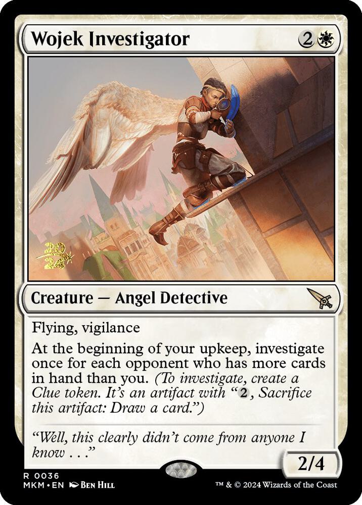 Wojek Investigator 36 card from Prerelease Cards