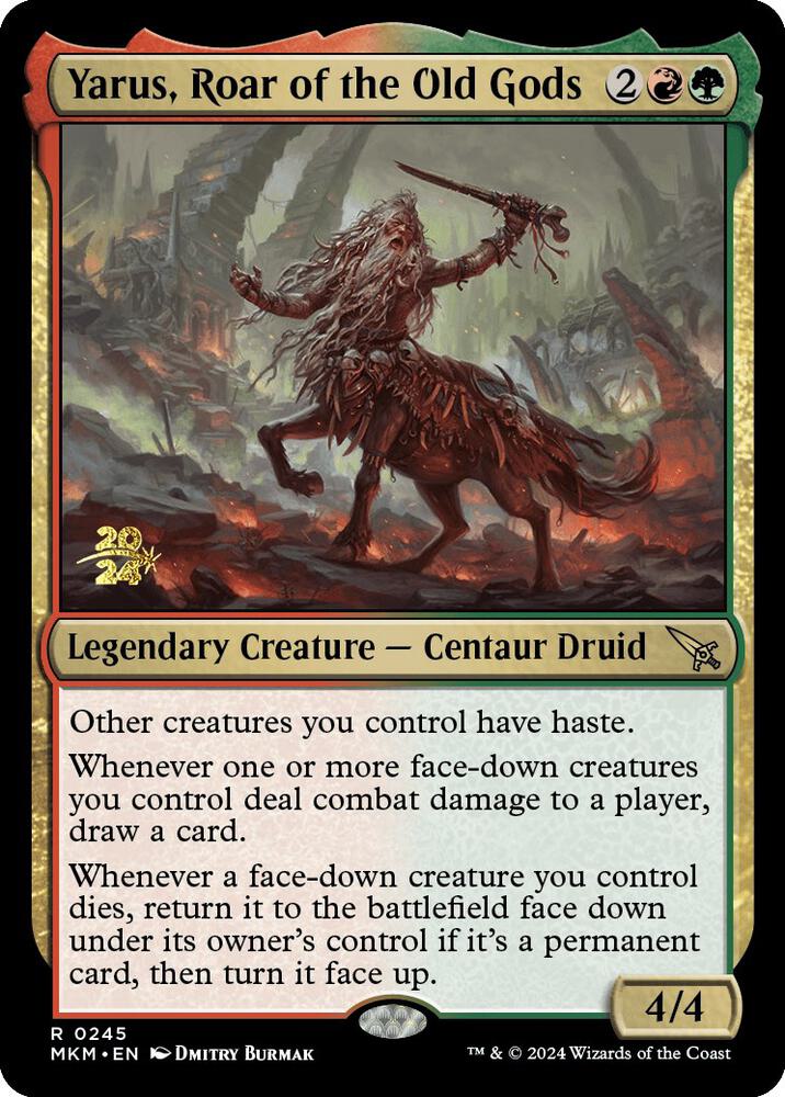 Yarus, Roar of the Old Gods 245 card from Prerelease Cards