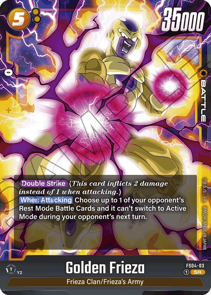 Golden Frieza FS04-03 card from Starter Deck 4: Frieza