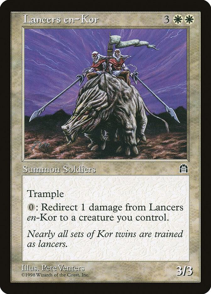Lancers en-Kor card from Stronghold