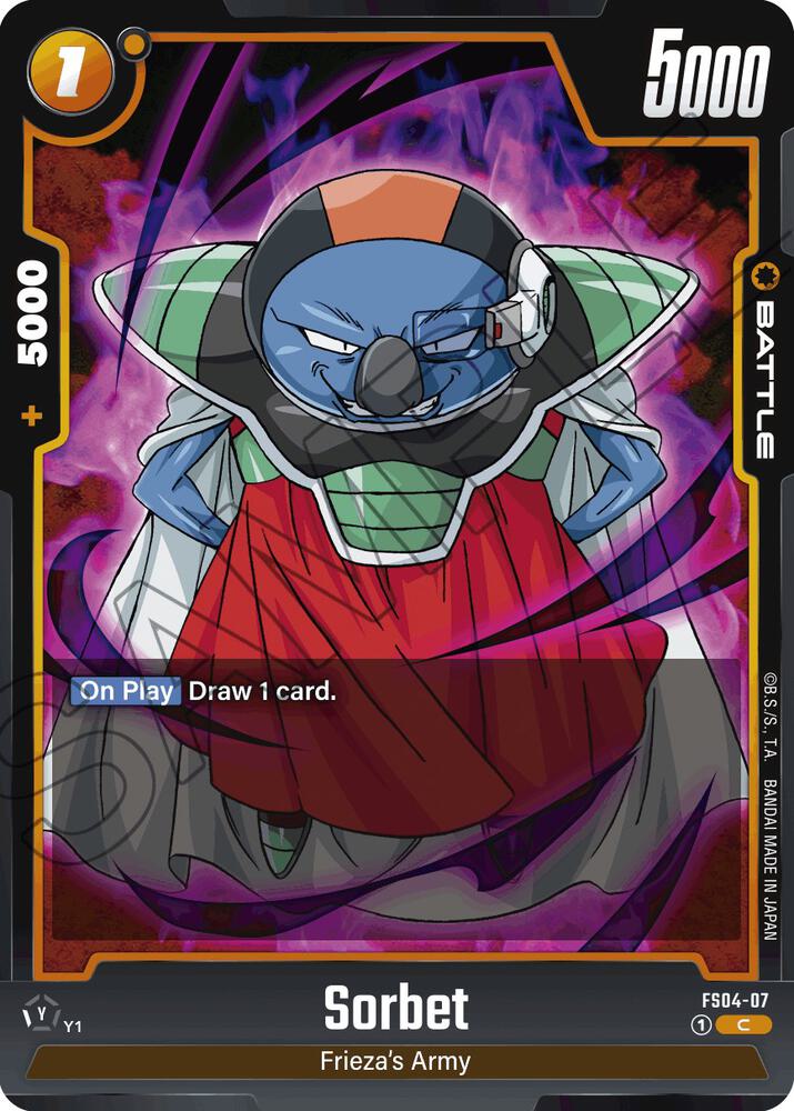 Sorbet FS04-07 card from Starter Deck 4: Frieza
