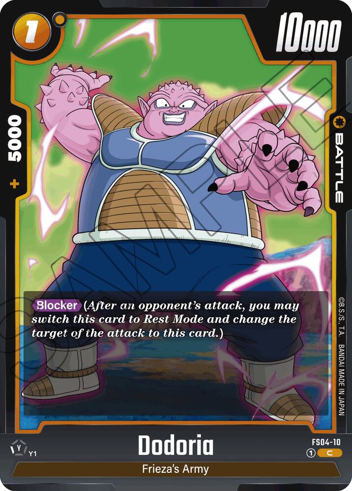 Dodoria FS04-10 card from Starter Deck 4: Frieza
