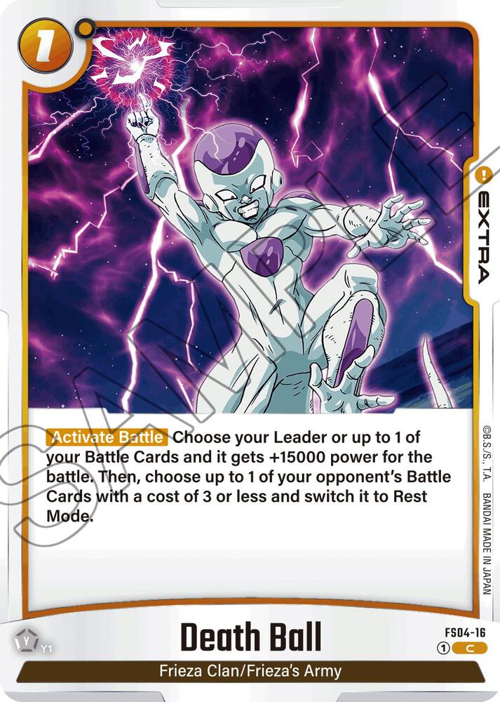 Death Ball FS04-16 card from Starter Deck 4: Frieza