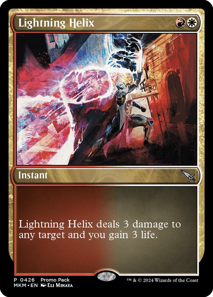 Lightning Helix 426 card from Promo Pack: Murders at Karlov Manor