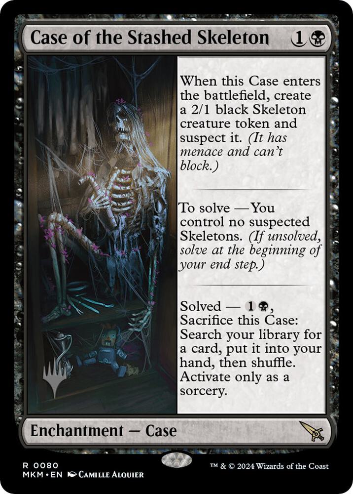 Case of the Stashed Skeleton 80 card from Promo Pack: Murders at Karlov Manor