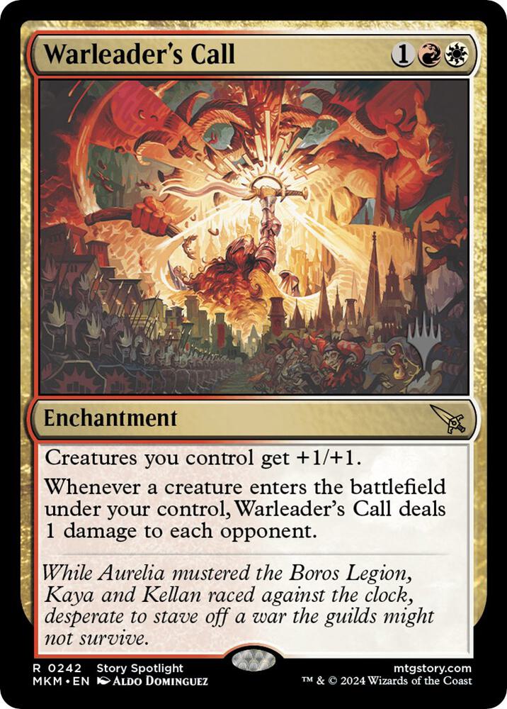 Warleader's Call 242 card from Promo Pack: Murders at Karlov Manor