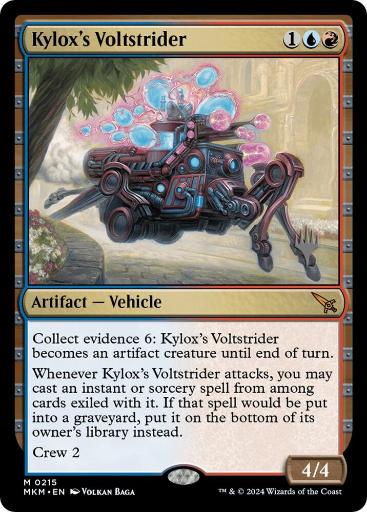 Kylox's Voltstrider 215 card from Promo Pack: Murders at Karlov Manor