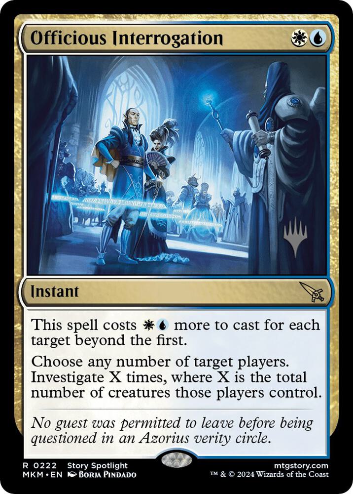 Officious Interrogation 222 card from Promo Pack: Murders at Karlov Manor