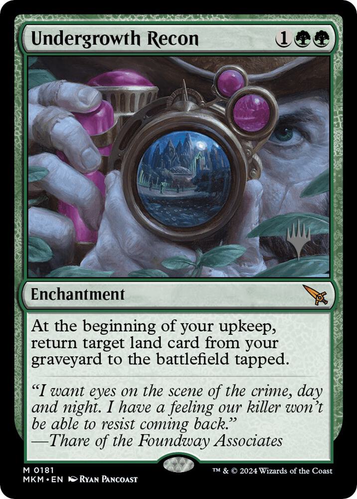 Undergrowth Recon 181 card from Promo Pack: Murders at Karlov Manor