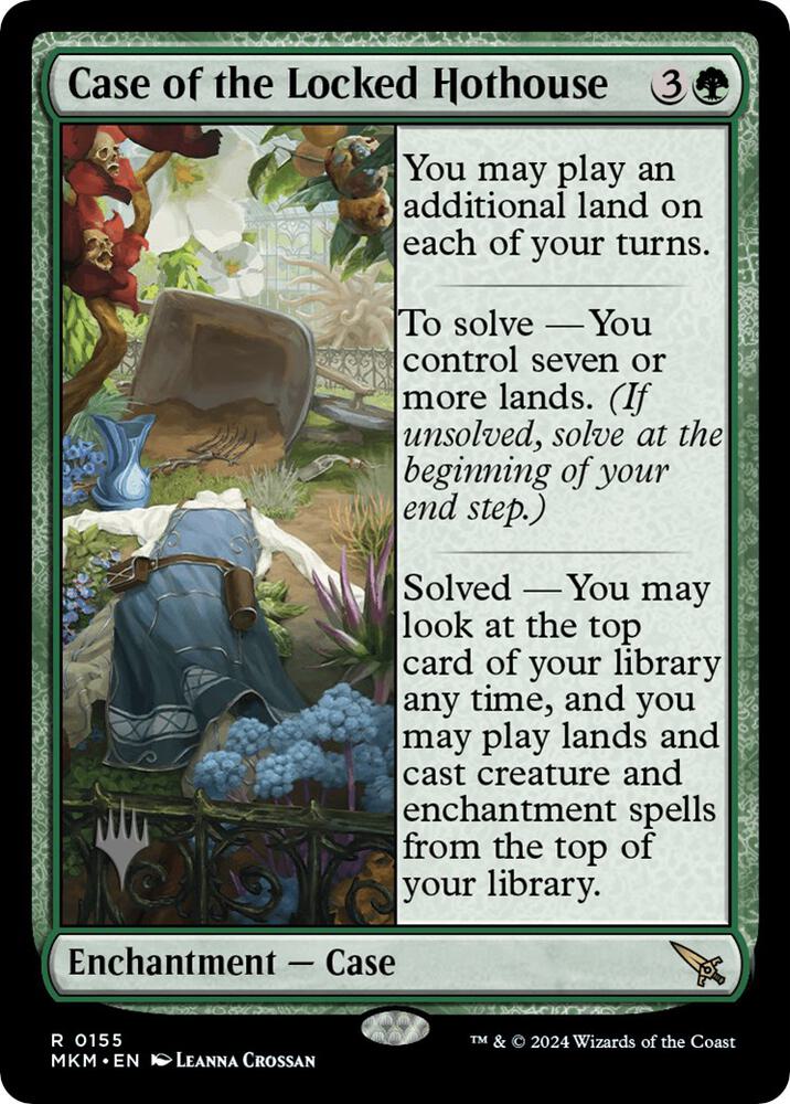 Case of the Locked Hothouse 155 card from Promo Pack: Murders at Karlov Manor