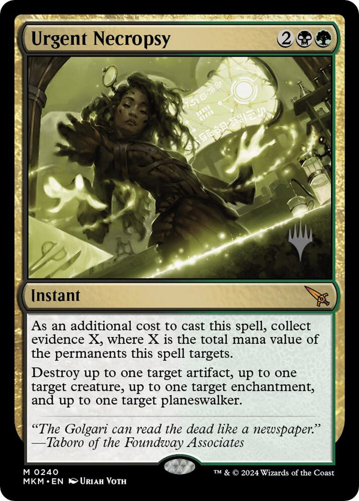 Urgent Necropsy 240 card from Promo Pack: Murders at Karlov Manor