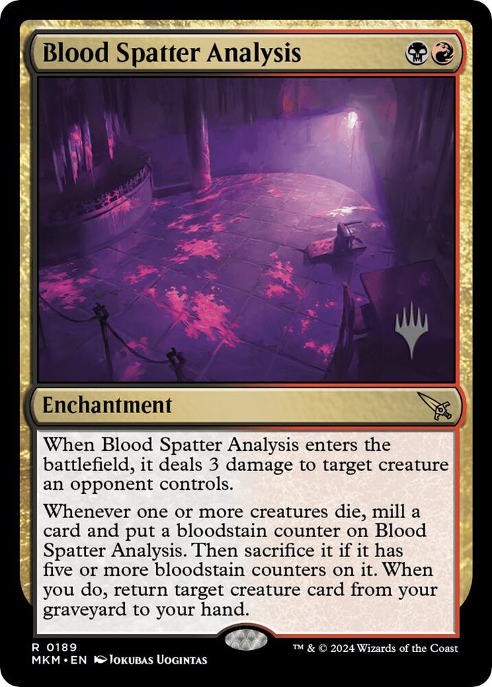 Blood Spatter Analysis 189 card from Promo Pack: Murders at Karlov Manor