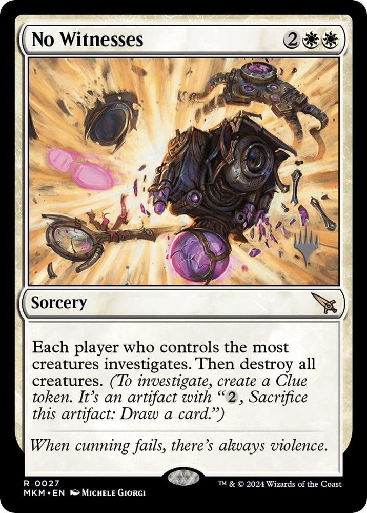 No Witnesses 27 card from Promo Pack: Murders at Karlov Manor