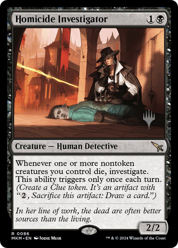 Homicide Investigator 86 card from Promo Pack: Murders at Karlov Manor