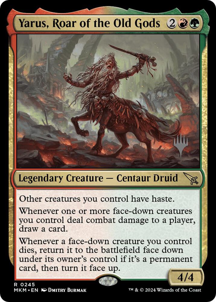 Yarus, Roar of the Old Gods 245 card from Promo Pack: Murders at Karlov Manor