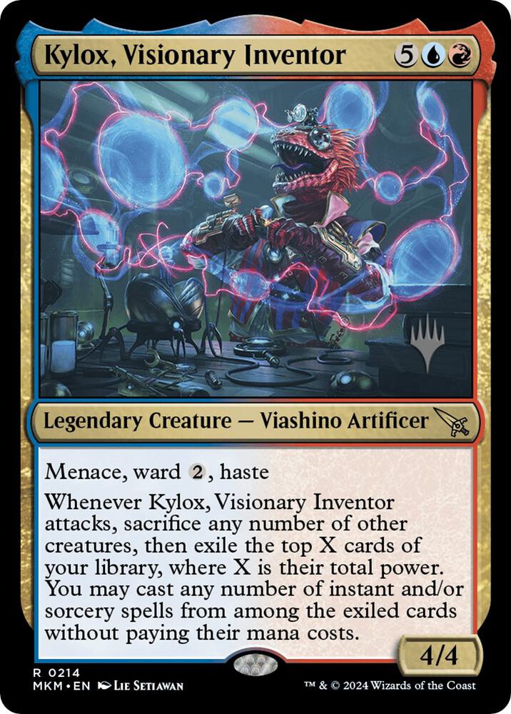 Kylox, Visionary Inventor 214 card from Promo Pack: Murders at Karlov Manor