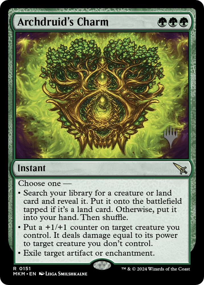 Archdruid's Charm 151 card from Promo Pack: Murders at Karlov Manor