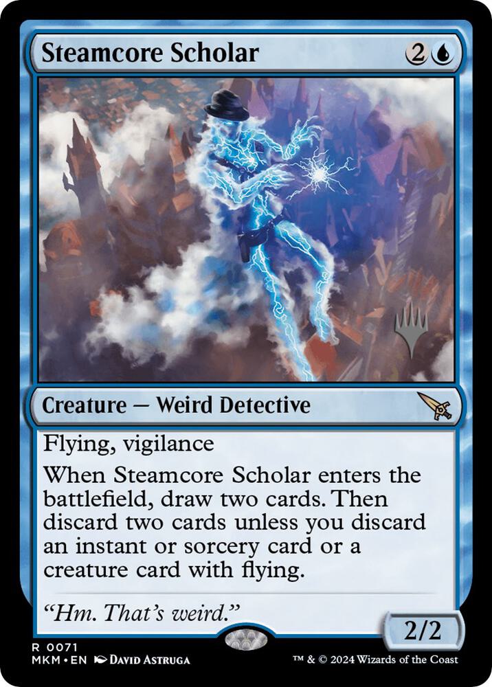 Steamcore Scholar 71 card from Promo Pack: Murders at Karlov Manor