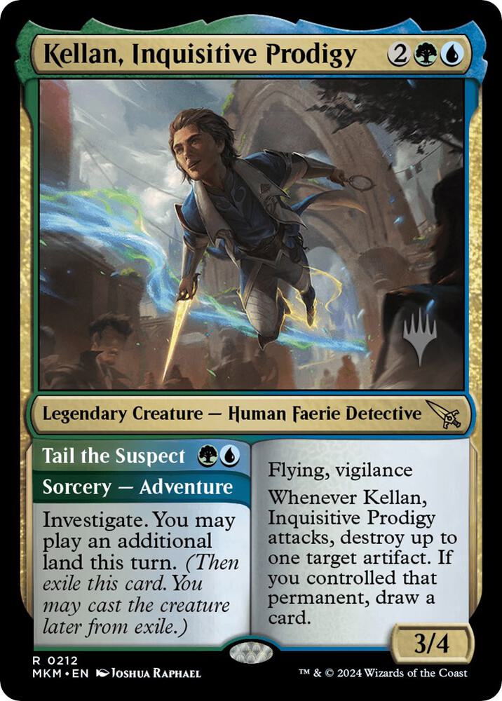 Kellan, Inquisitive Prodigy 212 card from Promo Pack: Murders at Karlov Manor