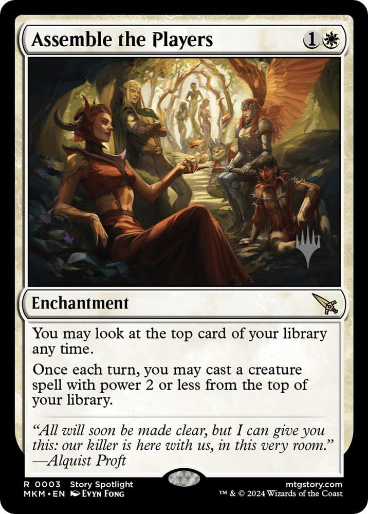 Assemble the Players 3 card from Promo Pack: Murders at Karlov Manor
