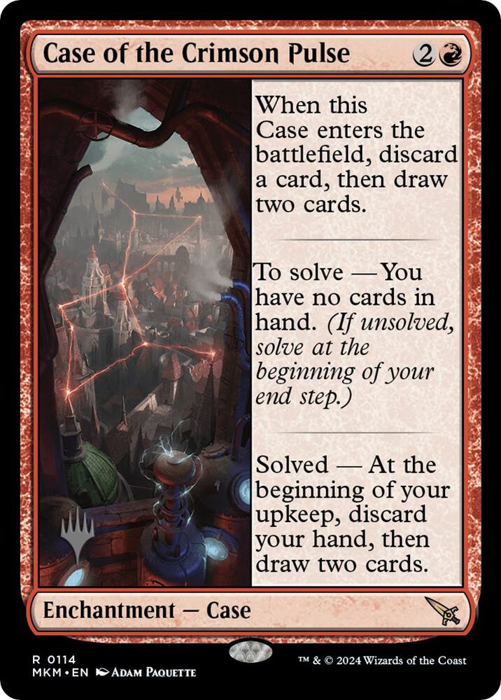 Case of the Crimson Pulse 114 card from Promo Pack: Murders at Karlov Manor