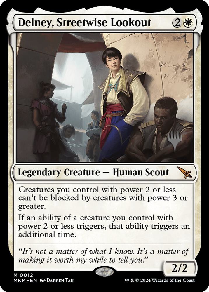 Delney, Streetwise Lookout 12 card from Promo Pack: Murders at Karlov Manor