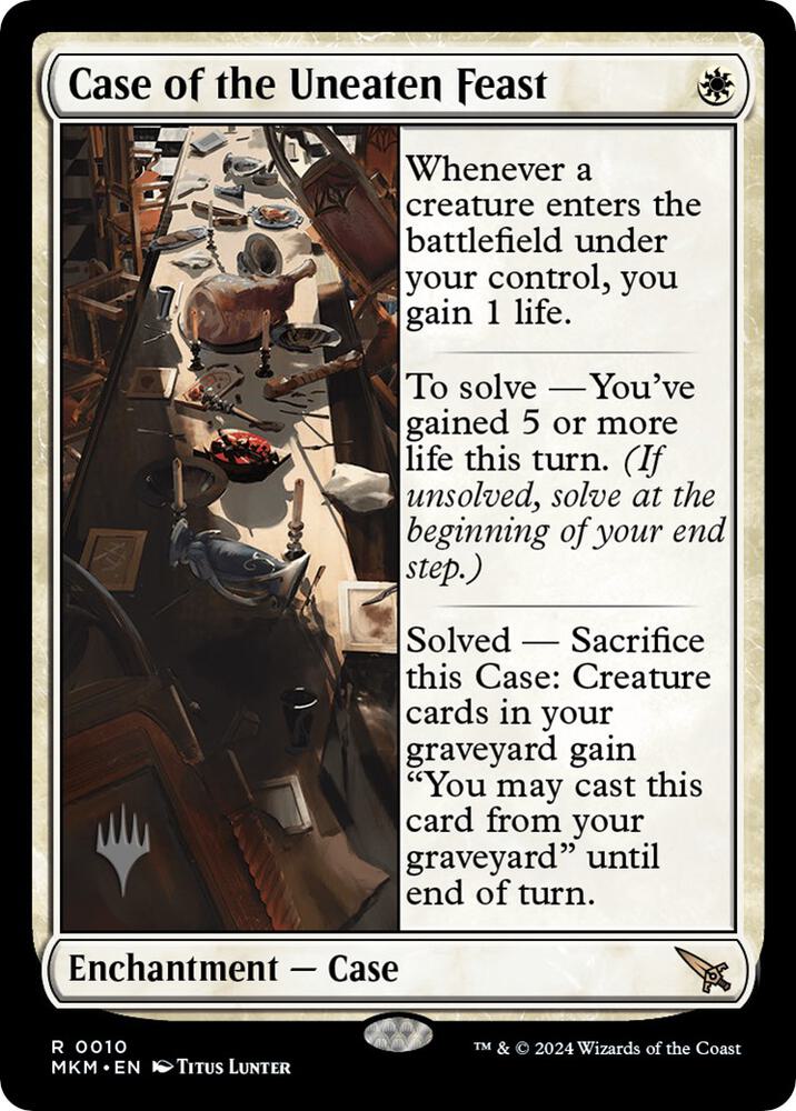 Case of the Uneaten Feast 10 card from Promo Pack: Murders at Karlov Manor