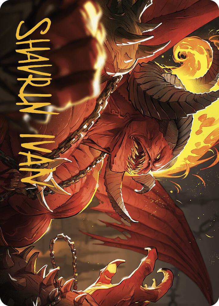 Rakdos, Patron of Chaos Art Card (45/49) (Gold-Stamped Signature) card from Art Series: Murders at Karlov Manor