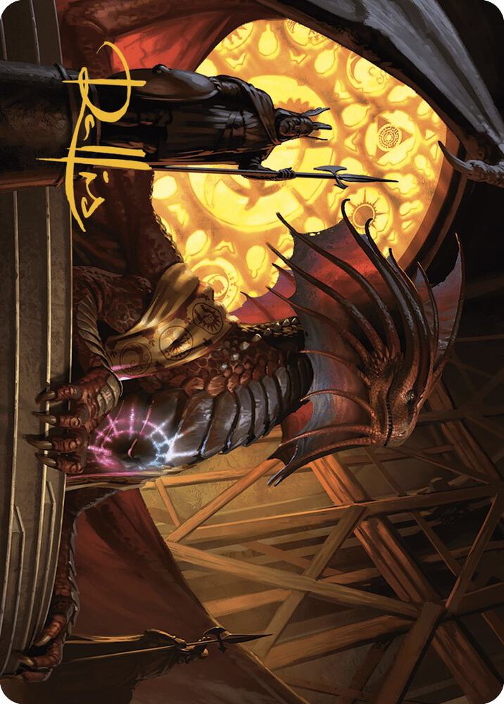 Niv-Mizzet, Guildpact Art Card (21/49) (Gold-Stamped Signature) card from Art Series: Murders at Karlov Manor