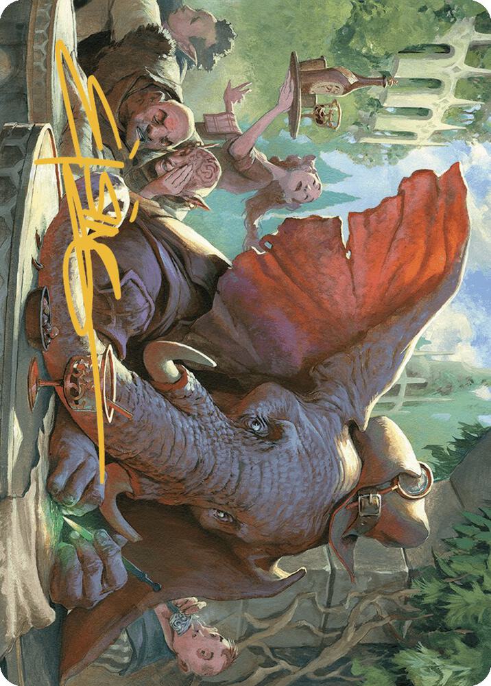 Loxodon Eavesdropper Art Card (Gold-Stamped Signature) 15 card from Art Series: Murders at Karlov Manor