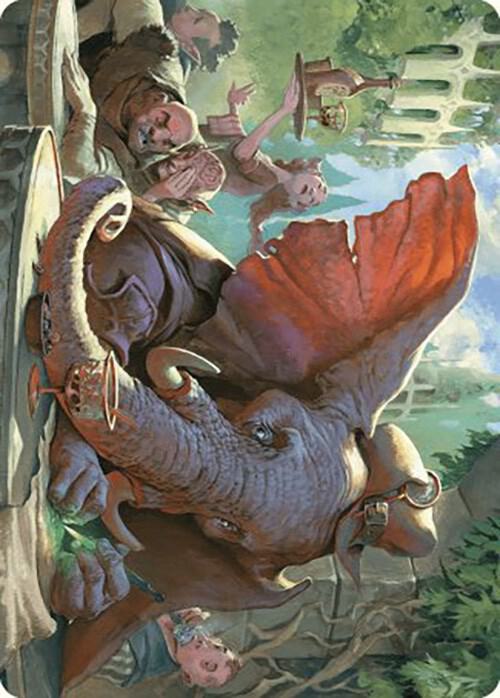Loxodon Eavesdropper Art Card 15 card from Art Series: Murders at Karlov Manor