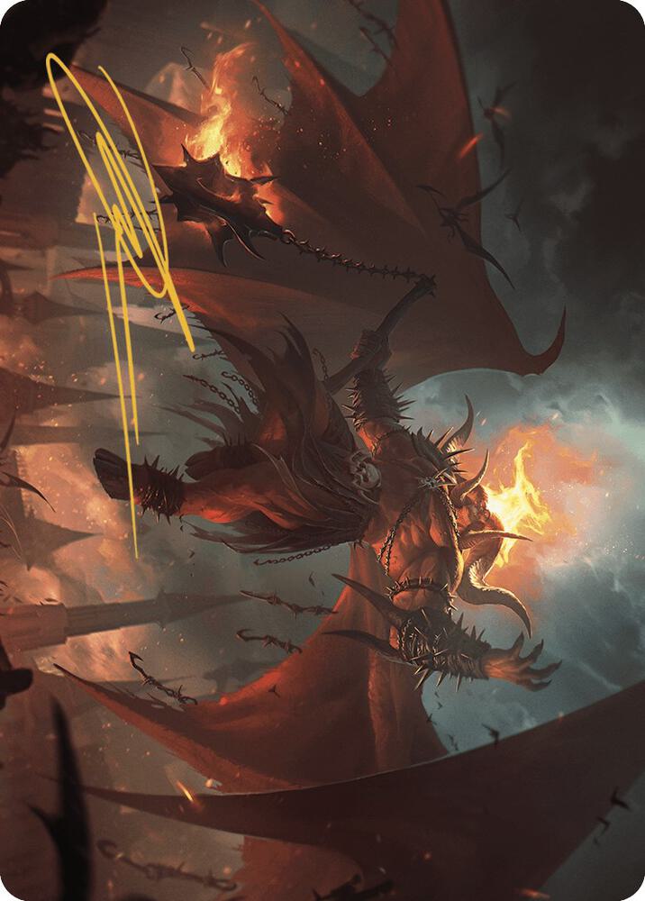 Rakdos, Patron of Chaos Art Card (22/49) (Gold-Stamped Signature) card from Art Series: Murders at Karlov Manor