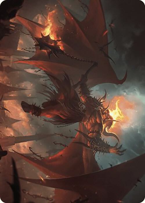 Rakdos, Patron of Chaos Art Card (22/49) card from Art Series: Murders at Karlov Manor