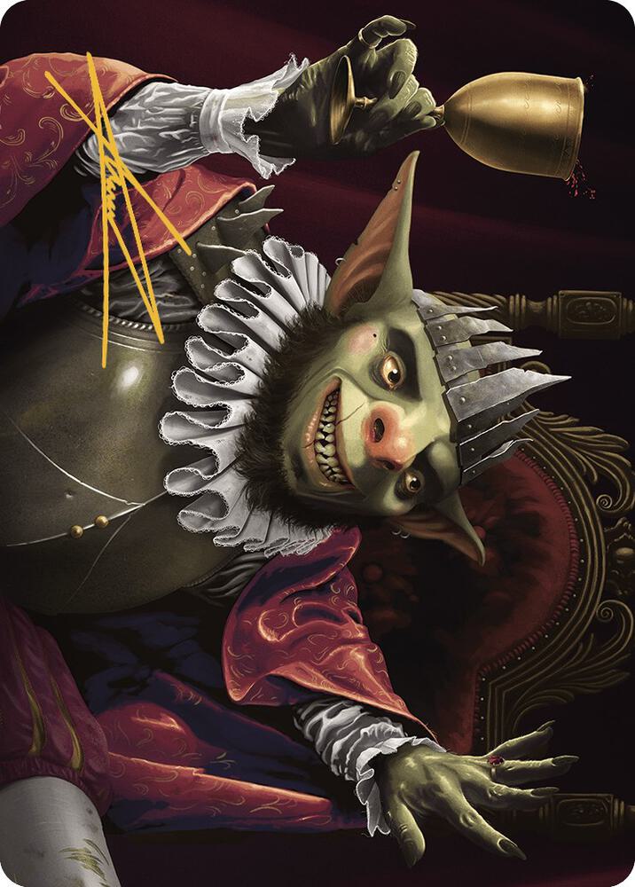 Krenko, Baron of Tin Street Art Card (Gold-Stamped Signature) 40 card from Art Series: Murders at Karlov Manor