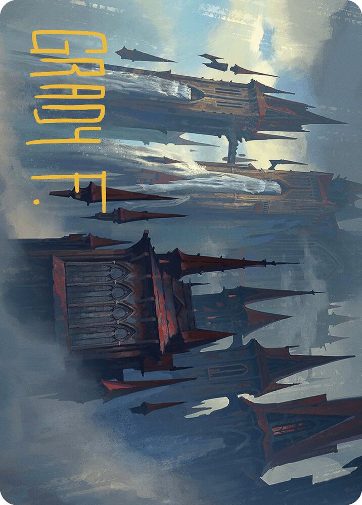 Thundering Falls Art Card (Gold-Stamped Signature) 27 card from Art Series: Murders at Karlov Manor