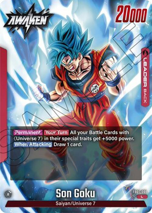 Son Goku FB01-001 card from Awakened Pulse