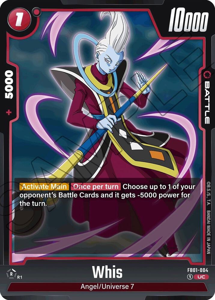 Whis FB01-004 card from Awakened Pulse