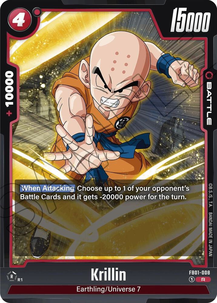 Krillin FB01-008 card from Awakened Pulse