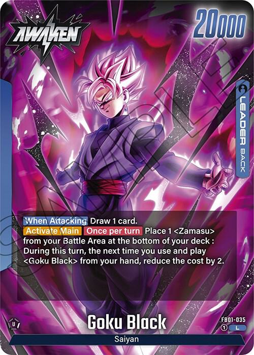 Goku Black FB01-035 card from Awakened Pulse