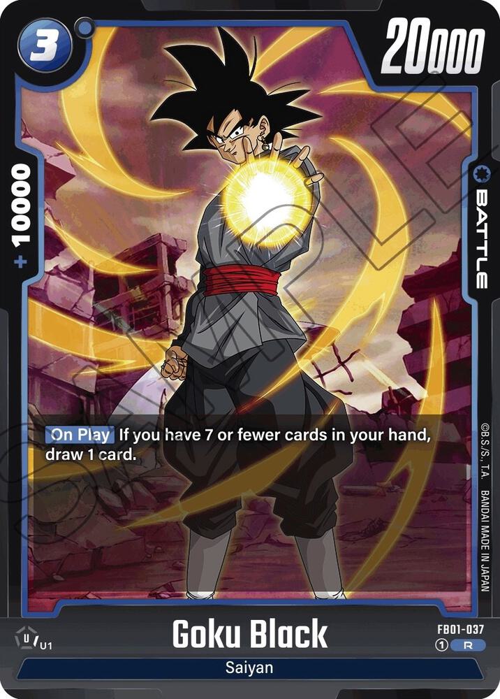 Goku Black FB01-037 card from Awakened Pulse