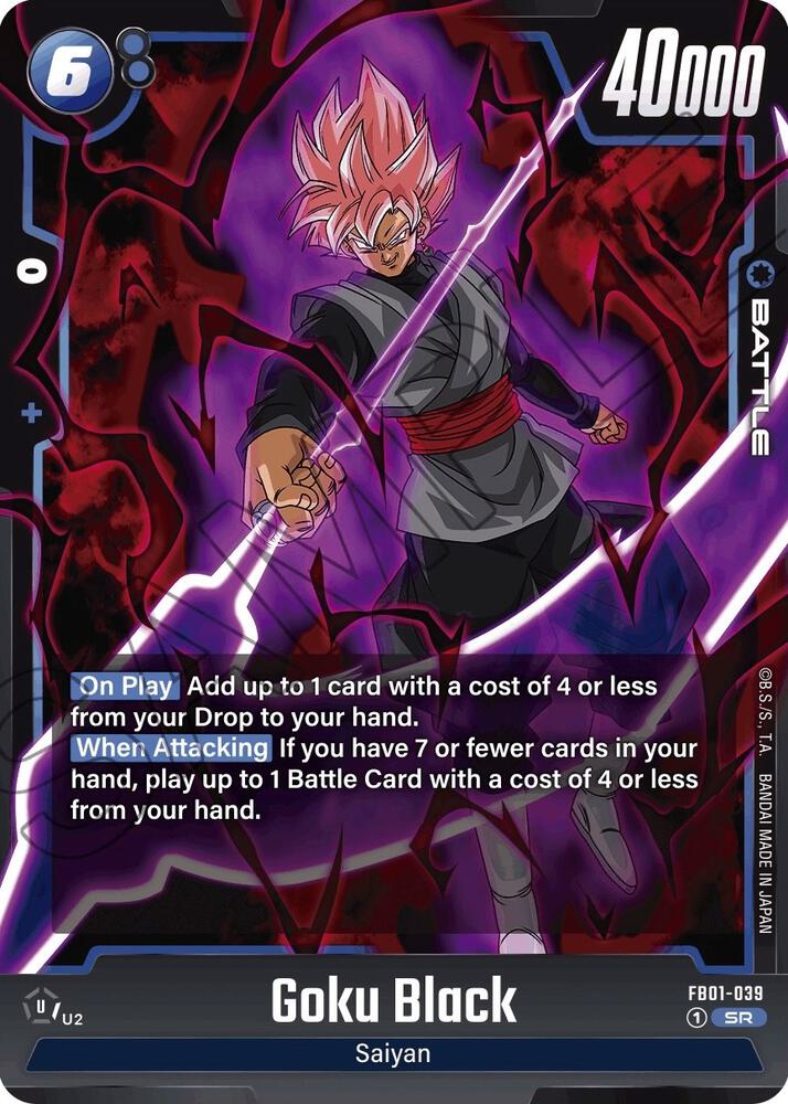 Goku Black FB01-039 card from Awakened Pulse