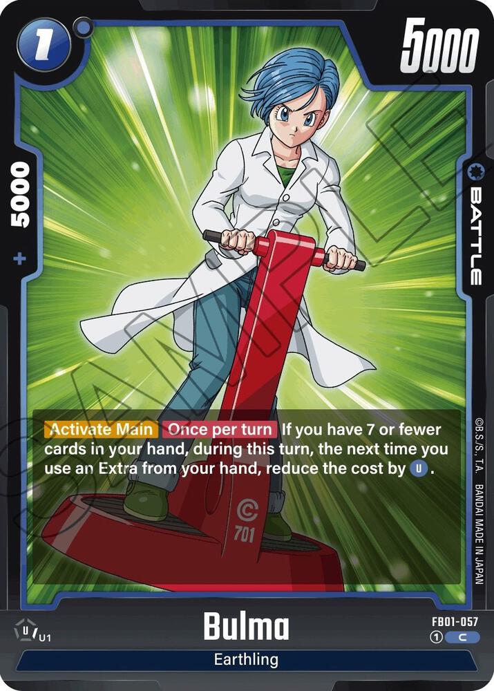Bulma FB01-057 card from Awakened Pulse