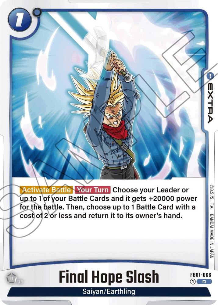 Final Hope Slash FB01-066 card from Awakened Pulse