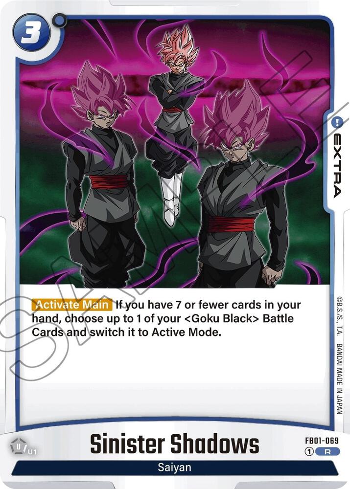 Sinister Shadows FB01-069 card from Awakened Pulse