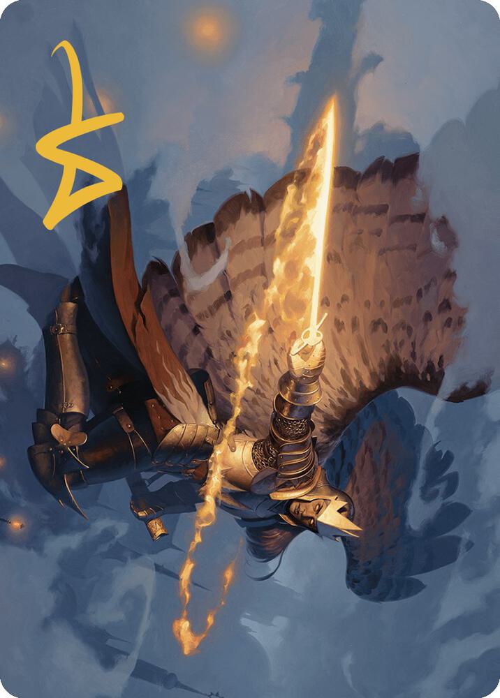 Aurelia's Vindicator Art Card (Gold-Stamped Signature) 1 card from Art Series: Murders at Karlov Manor